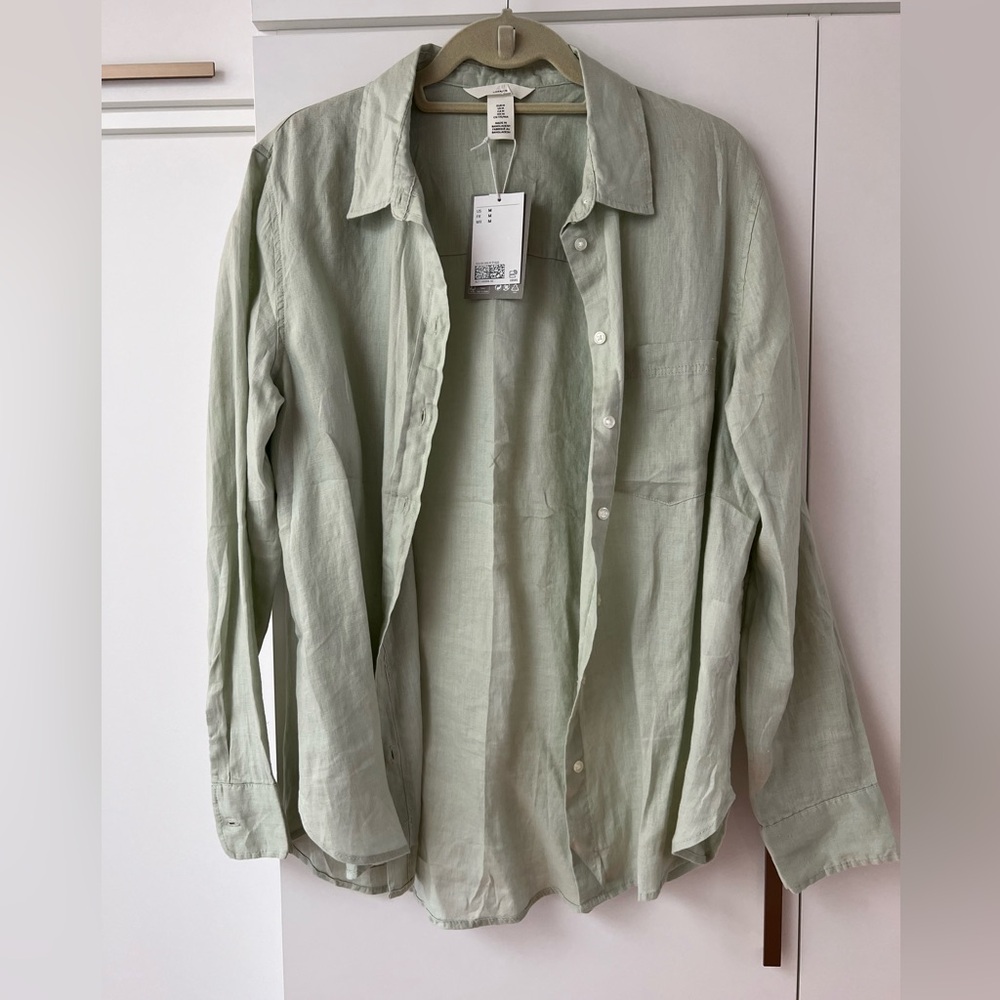 NWT H&M linen blouse